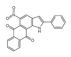 5-nitro-2-phenyl-1H-naphtho[2,3-g]indole-6,11-dione结构式