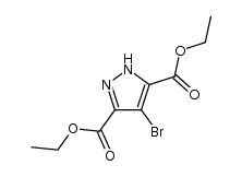 diethyl 1H-4-bromopyrazole-3,5-dicarboxylate Structure