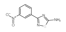 3-(3-Nitrophenyl)-5-amino-[1,2,4]thiadiazole结构式