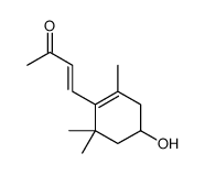 4-(4-hydroxy-2,6,6-trimethylcyclohexen-1-yl)but-3-en-2-one Structure