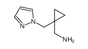 1-[1-(1H-Pyrazol-1-ylmethyl)cyclopropyl]methanamine Structure