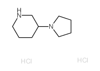 3-Pyrrolidin-1-yl-piperidine dihydrochloride Structure