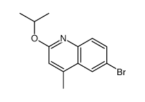 6-溴-2-异丙氧基-4-甲基喹啉结构式