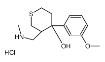 (3R,4S)-4-(3-methoxyphenyl)-3-(methylaminomethyl)thian-4-ol,hydrochloride Structure