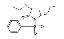 (3R,5R)-1-(benzenesulfonyl)-3,5-diethoxypyrrolidin-2-one结构式