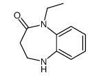 5-ethyl-2,3-dihydro-1H-1,5-benzodiazepin-4-one结构式