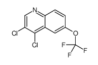 3,4-Dichloro-6-trifluoromethoxyquinoline结构式