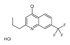 4-Chloro-2-propyl-7-trifluoromethylquinoline hydrochloride结构式