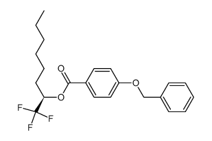 (R)-(+)-4-benzyloxybenzoic acid 1-trifluoromethylheptyl ester Structure