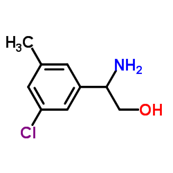 2-Amino-2-(3-chloro-5-methylphenyl)ethanol结构式