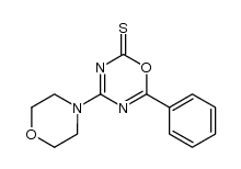 4-Morpholino-6-phenyl-2H-1,3,5-oxadiazin-2-thion结构式