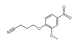 4-(p-nitroguaiacoxy)butanenitrile Structure