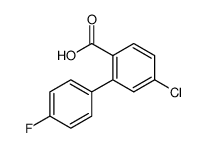 4-chloro-2-(4-fluorophenyl)benzoic acid结构式