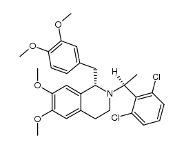 1-(3,4-Dimethoxybenzyl)-2-[(1S)-1-(2,6-dichlorophenyl)ethyl]-6,7-dimethoxy-1,2,3,4-tetrahydroisoquinoline Structure