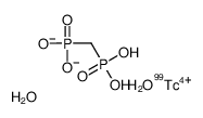 dioxidanium,dioxido-oxo-(phosphonatomethyl)-λ5-phosphane,technetium-99(4+) Structure