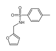 N-(furan-2-ylmethyl)-4-methylbenzenesulfonamide结构式