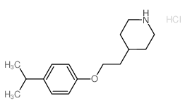 4-[2-(4-Isopropylphenoxy)ethyl]piperidine hydrochloride Structure