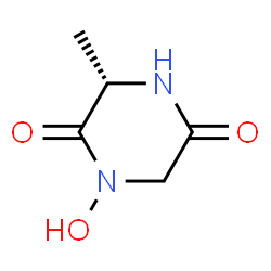 2,5-Piperazinedione,1-hydroxy-3-methyl-,(S)-(9CI) Structure