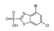 4-溴-6-氯苯并噻唑-2-磺酸结构式