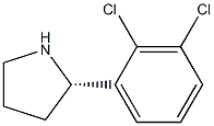 (2S)-2-(2,3-DICHLOROPHENYL)PYRROLIDINE结构式
