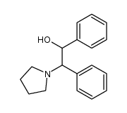 1,2-diphenyl-2-pyrrolidin-1-yl-ethanol结构式