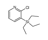 Pyridine, 2-chloro-3-(triethylsilyl)- (9CI) Structure