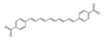 1-nitro-4-[10-(4-nitrophenyl)deca-1,3,5,7,9-pentaenyl]benzene结构式