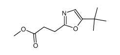 methyl 3-(5-tert-butyl-1,3-oxazol-2-yl)propanoate结构式