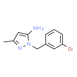 1-(3-Bromobenzyl)-3-methyl-1H-pyrazol-5-amine Structure