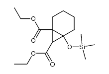 diethyl 6-((trimethylsilyl)oxy)bicyclo[4.1.0]heptane-1,7-dicarboxylate结构式