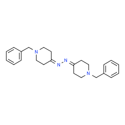 1,2-bis(1-benzylpiperidin-4-ylidene)hydrazine结构式