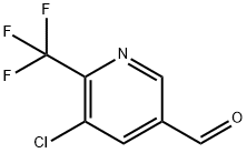 3-Pyridinecarboxaldehyde, 5-chloro-6-(trifluoromethyl)- Structure