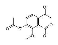 4-Acetyl-2-methoxy-3-nitrophenyl acetate结构式