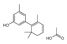 acetic acid,3-methyl-5-(2,6,6-trimethylcyclohexa-1,3-dien-1-yl)phenol Structure