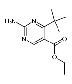 ethyl 2-amino-4-(tert-butyl)pyrimidine-5-carboxylate结构式