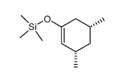 ((3S,5R)-3,5-Dimethyl-cyclohex-1-enyloxy)-trimethyl-silane结构式