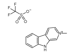 2-methyl-9H-pyrido[3,4-b]indolium triflate Structure