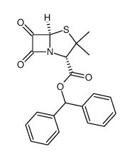 benzhydryl 6-oxopenicillanate Structure