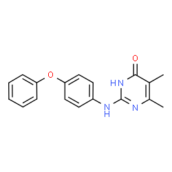5,6-Dimethyl-2-[(4-phenoxyphenyl)amino]pyrimidin-4(3H)-one结构式