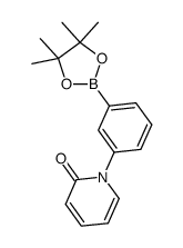 1-[3-(4,4,5,5-tetramethyl-1,3,2-dioxaborolan-2-yl)phenyl]pyridin-2(1H)-one结构式