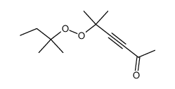 2-methyl-2-tert-pentylperoxy-3-hexyne-5-one Structure