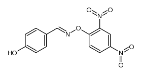 4-hydroxy-benzaldehyde-[O-(2,4-dinitro-phenyl)-oxime ]结构式