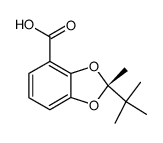 (-)-2-tert-butyl-2-methyl-1,3-benzodioxole-4-carboxylic acid Structure