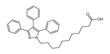 11-(3,4,5-triphenylpyrazol-1-yl)undecanoic acid Structure