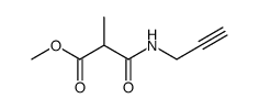methyl 2-methyl-3-oxo-3-(prop-2-yn-1-ylamino)propanoate结构式