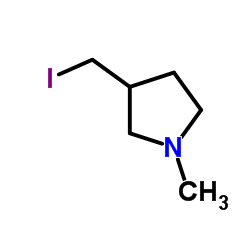 3-(Iodomethyl)-1-methylpyrrolidine Structure