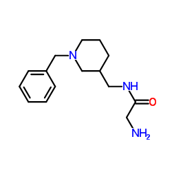 N-[(1-Benzyl-3-piperidinyl)methyl]glycinamide结构式