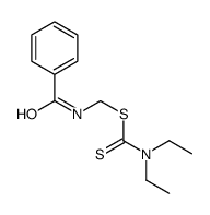 benzamidomethyl N,N-diethylcarbamodithioate结构式