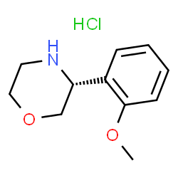 (R)-3-(2-Methoxyphenyl)morpholine hydrochloride Structure