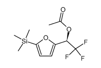 (1'R)-2-<1'-(1'-acetoxy-2',2',2'-trifluoroethyl)>-5-(trimethylsilyl)furan结构式
